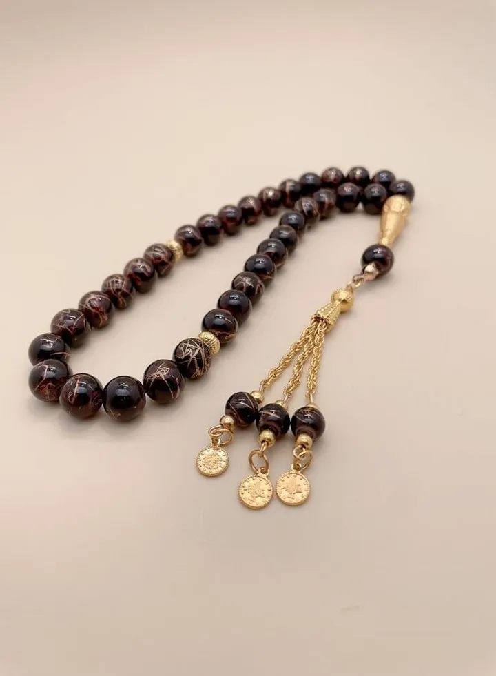 33 Picecs Chamilla Beeds Prayer Beeds Tasbih / 10mm
