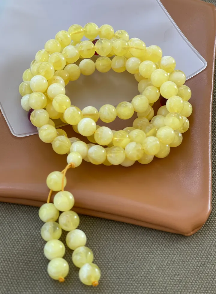 108 Picecs Resin Amber Prayer Beeds Tasbih/8mm