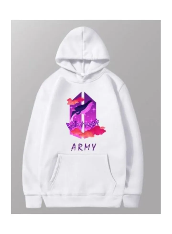 Sweater Top BTS - We Are Bulletproof The Eternal Army Logo Essential - Hoodie A