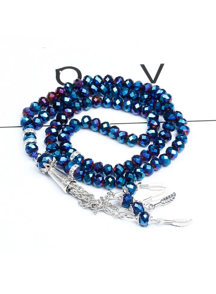 33 Pieces 5*7mm Blue Beads Tasbih