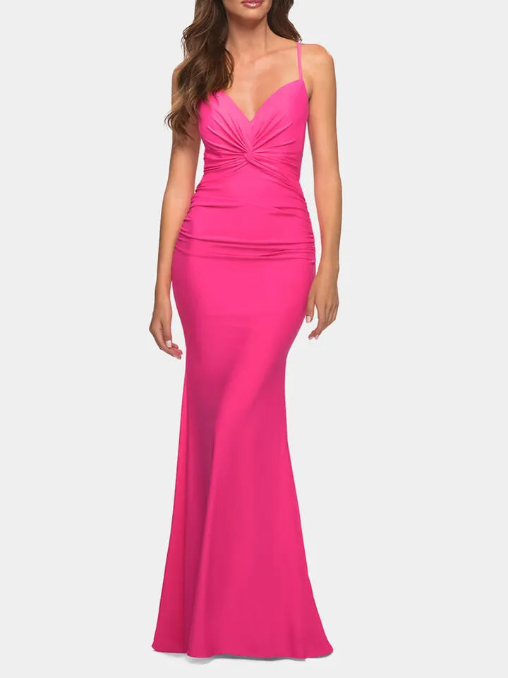 Open Back Neon Dress