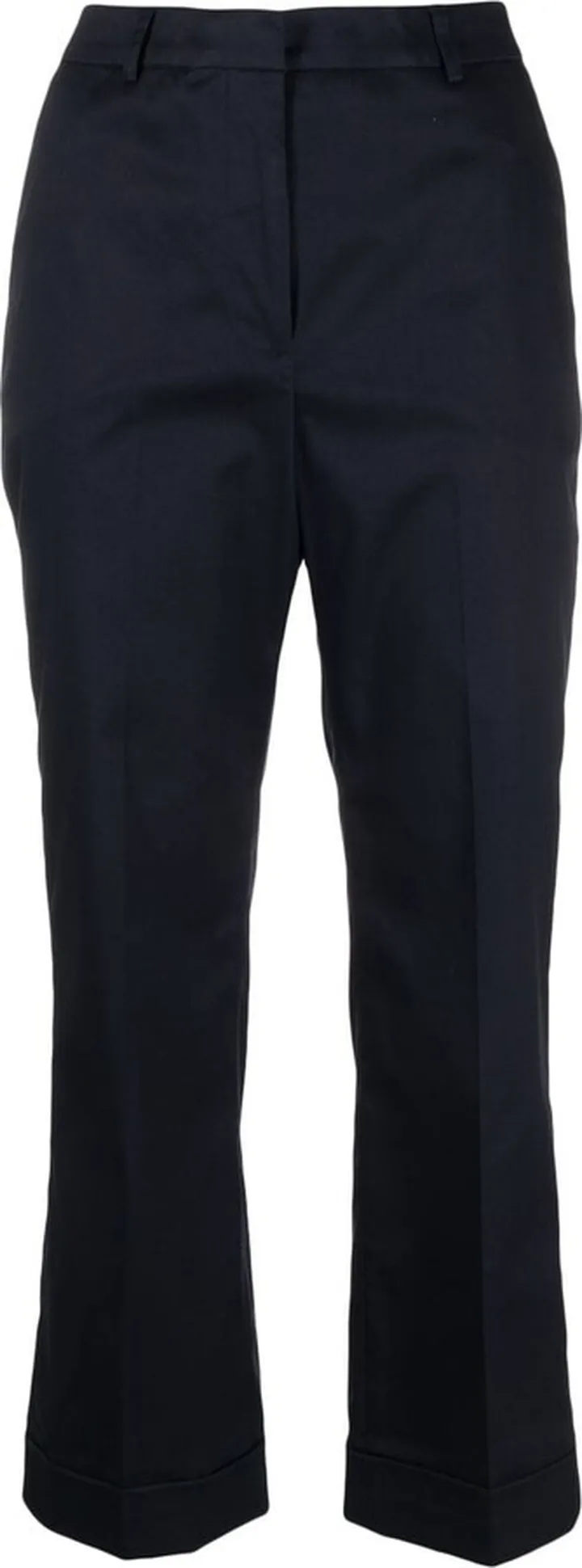Wide-Leg Cropped Trousers