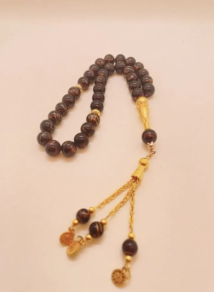 33 Glass Prayer Beads/Tasbih/10mm