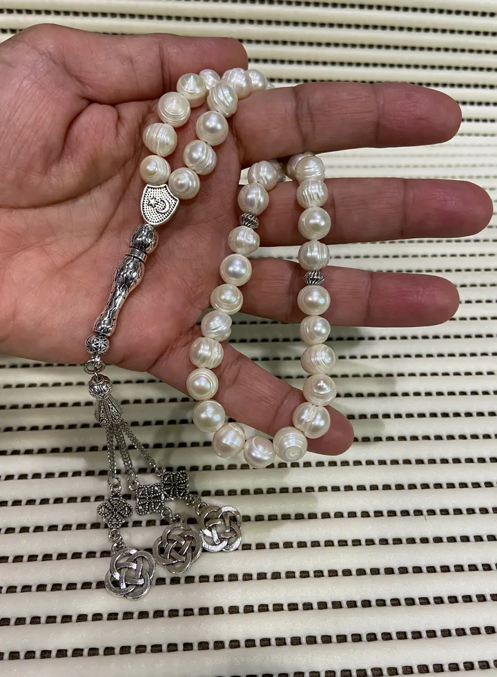 100% Natural Pearl Prayer Beads For Men 45 Beads