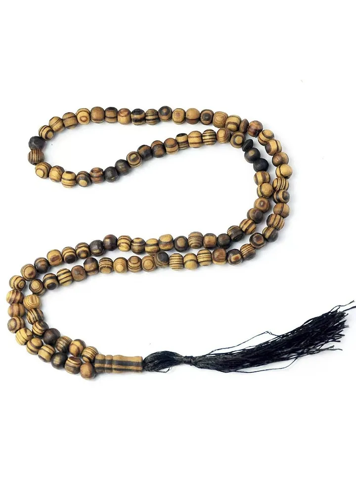 99 Pieces 8mm Natural Wood Beads Tasbih