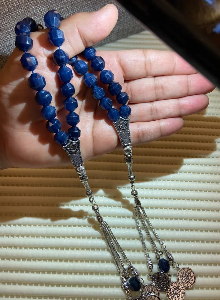 Natural Quartz Stone Prayer Beads For Men 36 Beads Size 9.3mm x 10.2mm