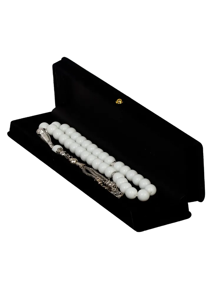 Brazilian white agate rosary 10ml
