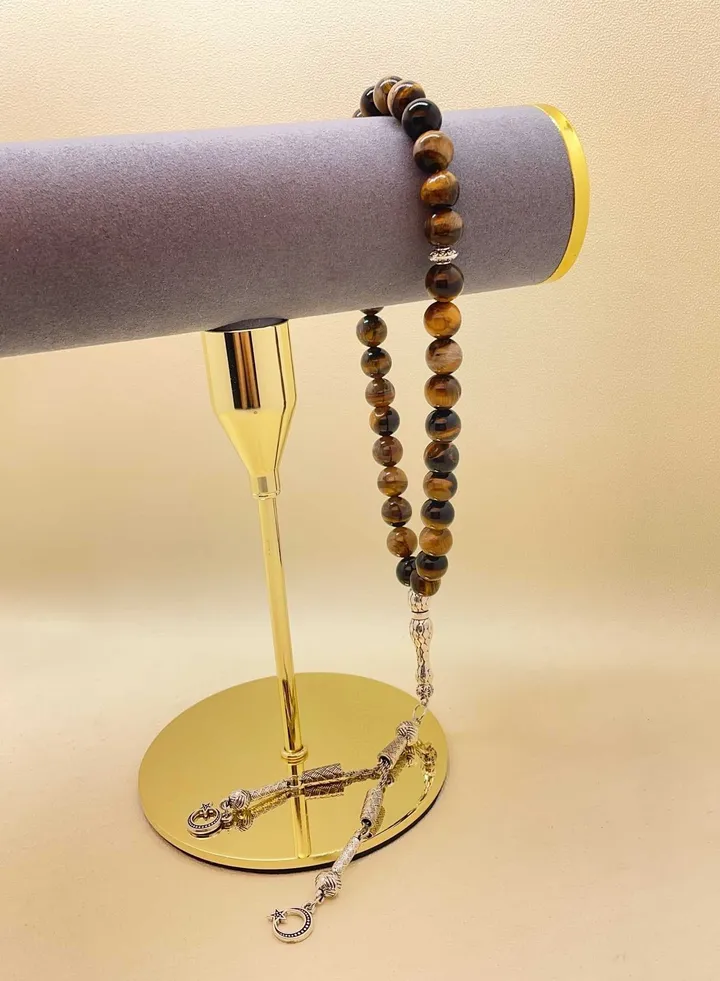 33 natural tiger eye stones Tasbih/10mm