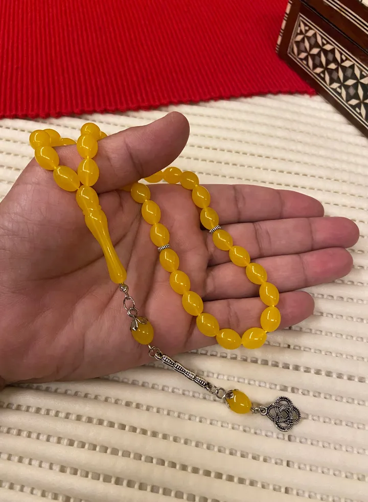 Faturan Bakelite Prayer Beads For Men 33 Beads Size 8mm x 10.5mm