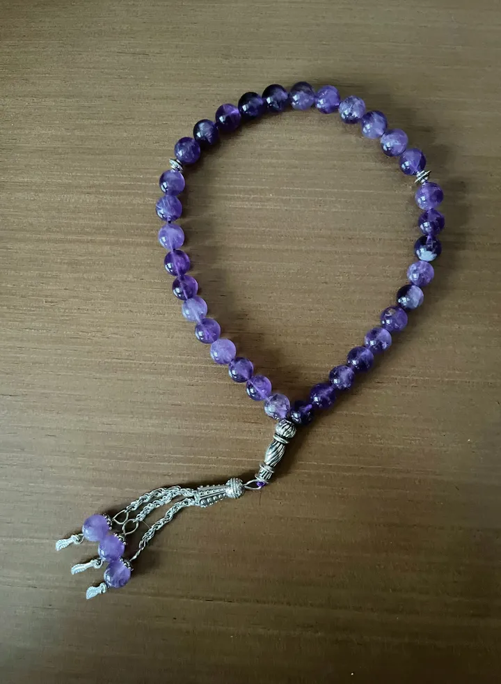33 Pieces Natural Crystal 8mm Beads