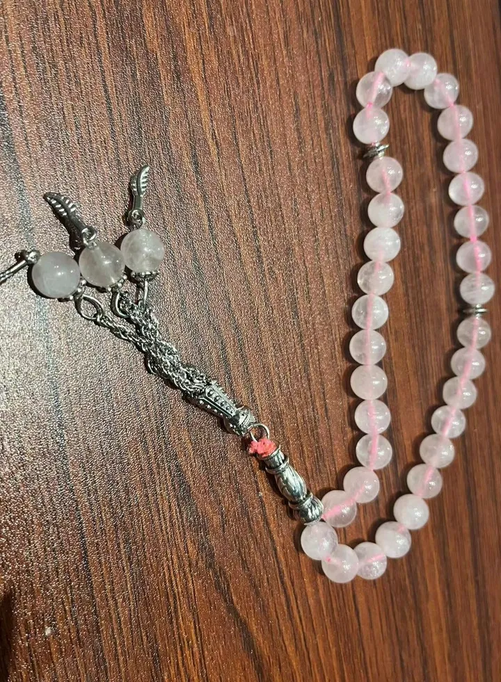 Natural Pink Crystal Beads