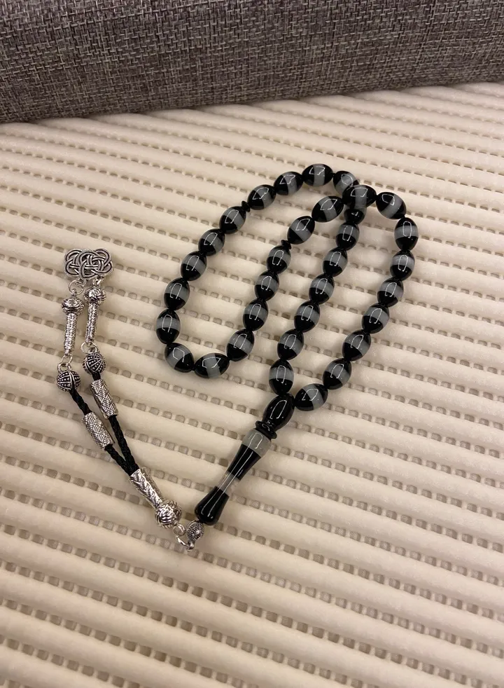 Turkish Faturan Praywr Beads For Men 33 Beads Size 8mm x 12mm