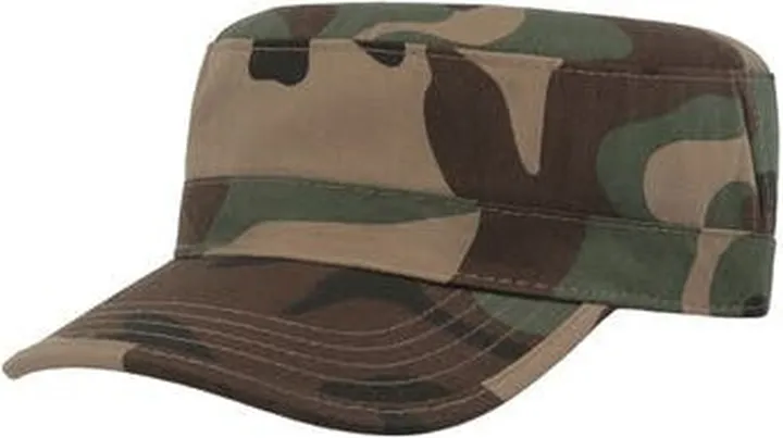 Atlantis Tank Brushed Cotton Military Cap - Camouflage