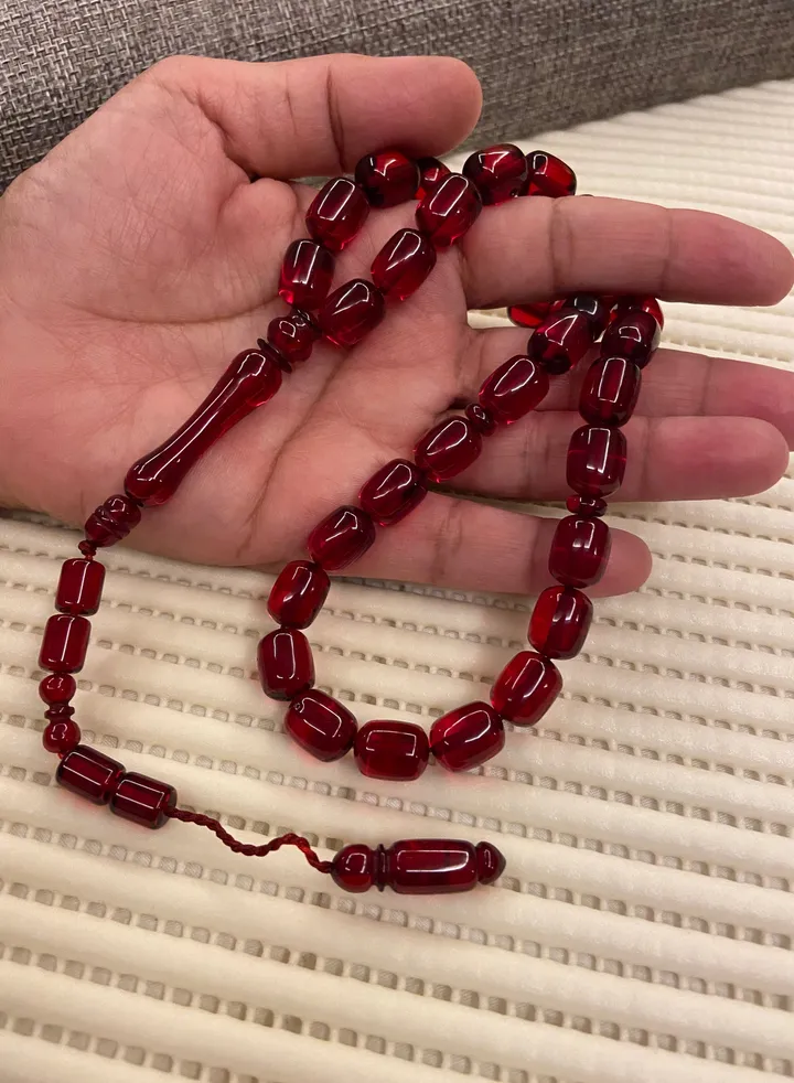 Faturan Bakelite Prayer Beads For Men 33 Beads Size 10mm x 13mm