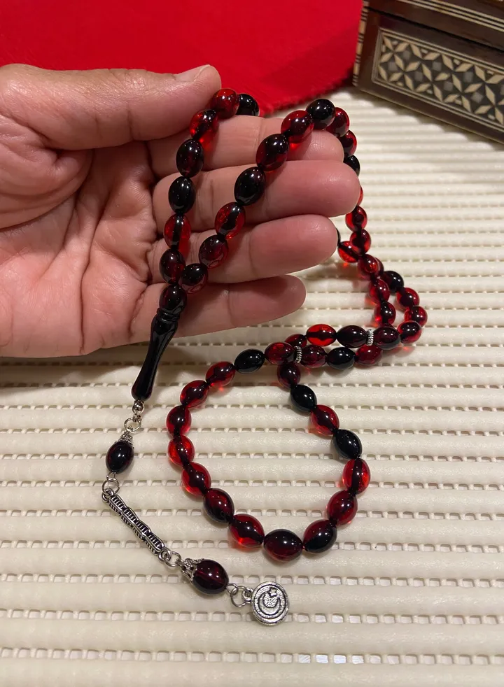 Faturan Bakelite Prayer Beads For Men 60 Beads Size 8mm x 10.5mm