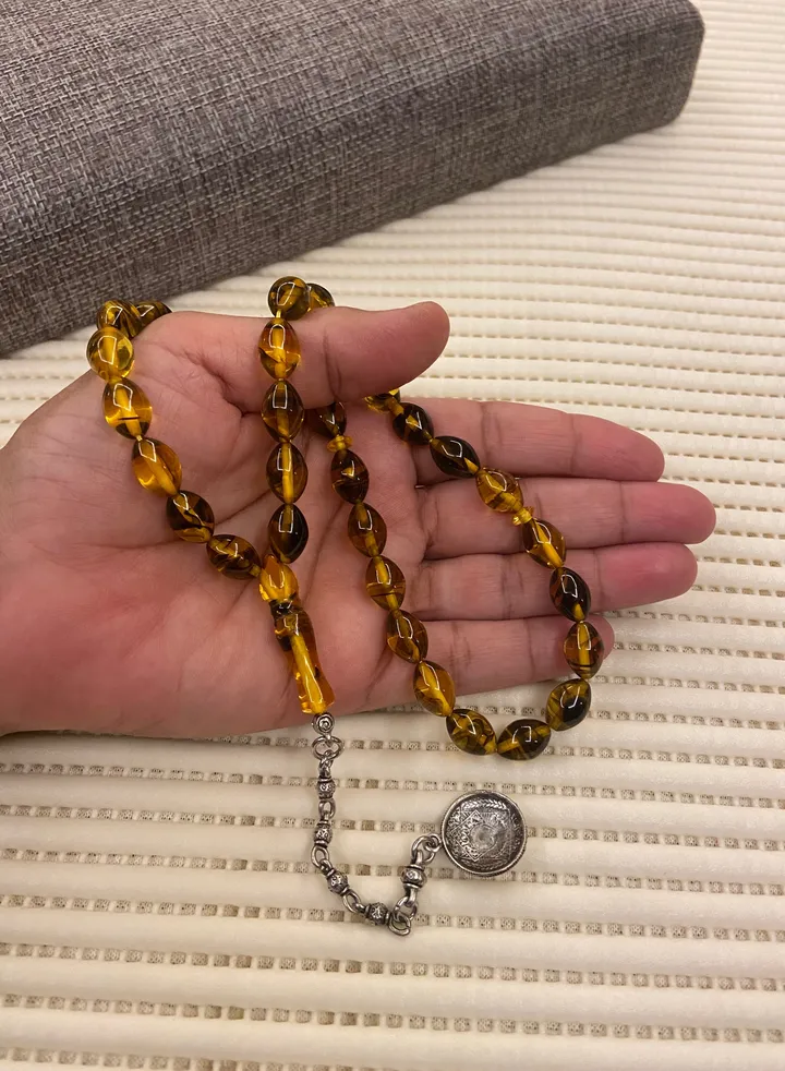 Faturan Prayer Beads For Men 33 Beads Size 8.8mm x 12.8mm