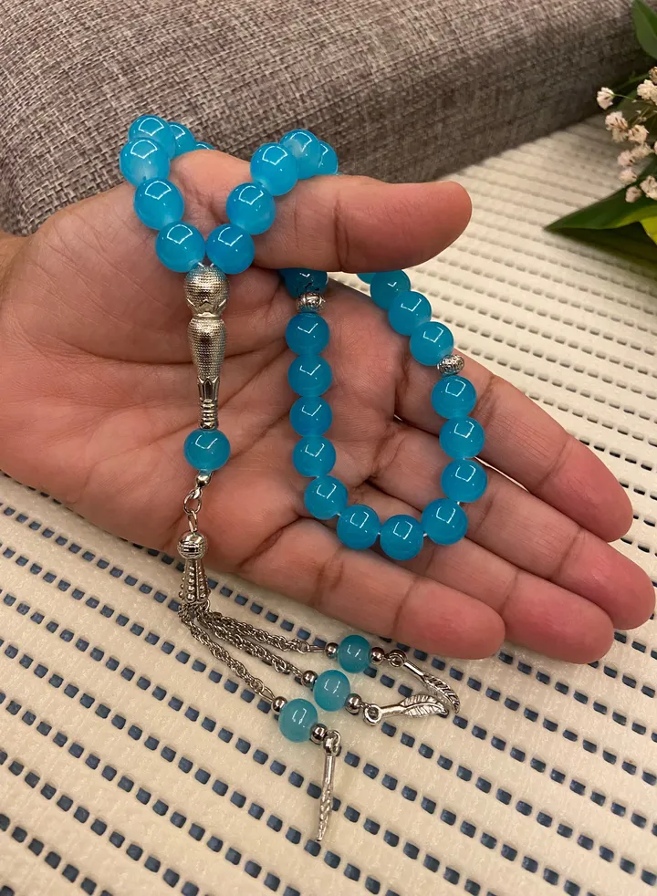 Crystal Glass Prayer Beads For Men 33 Beads Size 10mm