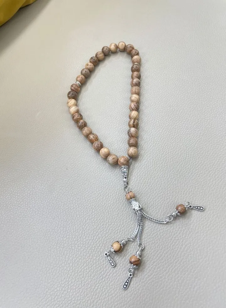 33 Pieces Natural Aroma Wood Prayer Beeds Tasbih / 10mm