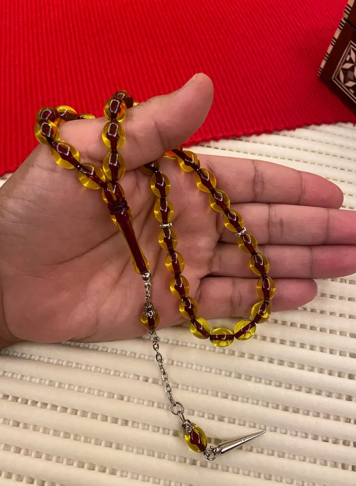 Faturan Bakelite Prayer Beads For Men 33 Beads Size 8mm x 10.5mm