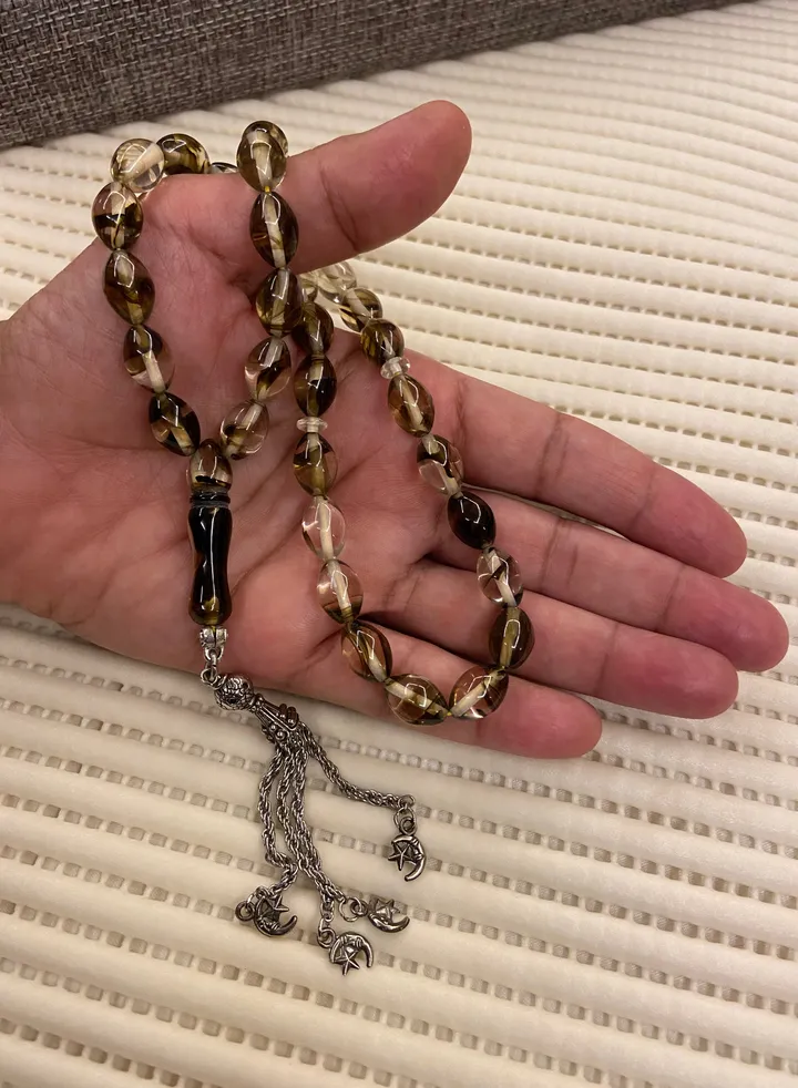 Faturan Prayer Beads For Men 33 Beads Size 8.8mm x 12.8mm