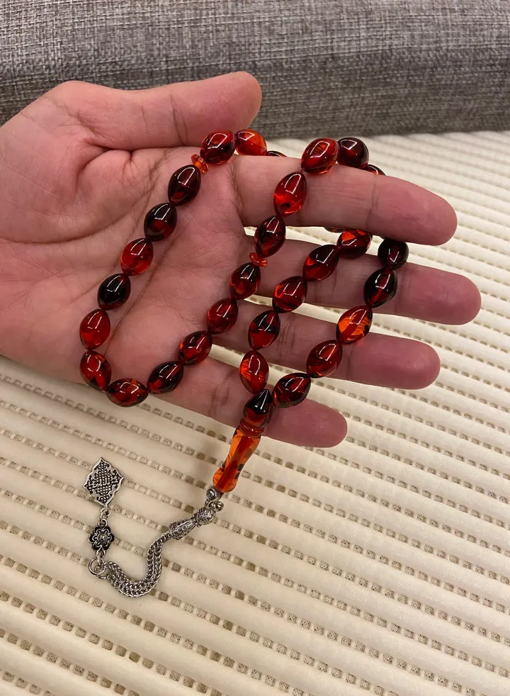 Faturan Prayer Beads For Men 33 Beads Size 8.8mm x 12.8mm