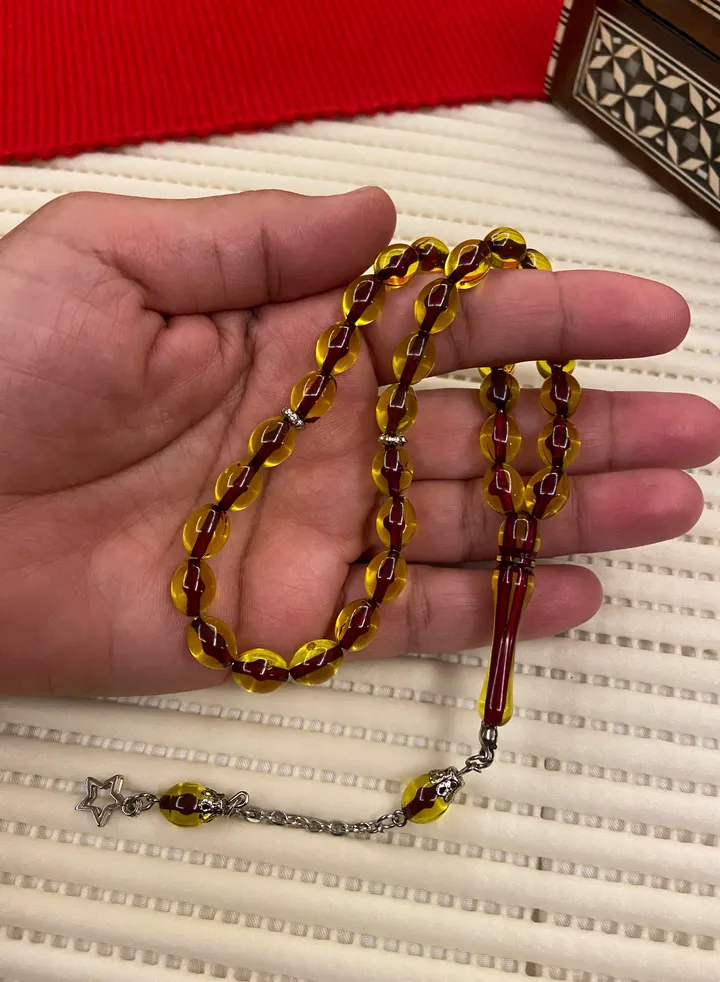 Faturan Bakelite Prayer Beads For Men 33 Beads Size 8mm x 10.5mm