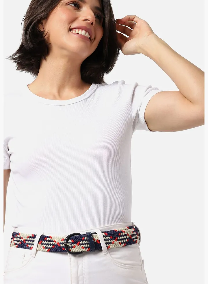 Casual Textured Fabric Waist Belt For Men