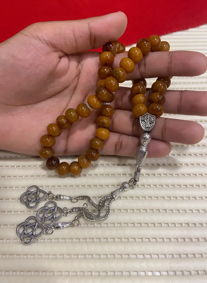 Turkish Faturan Praywr Beads For Men 45 Beads Size 10.6mm x 8mm
