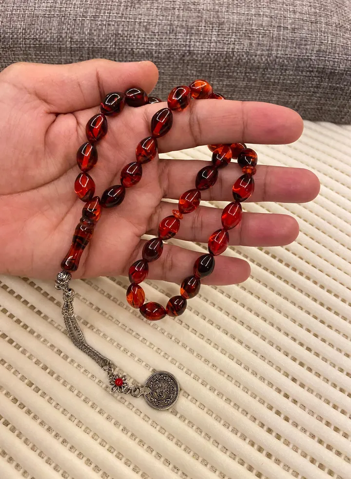 Faturan Prayer Beads For Men 33 Beads Size 8.8mm x 12.8mm