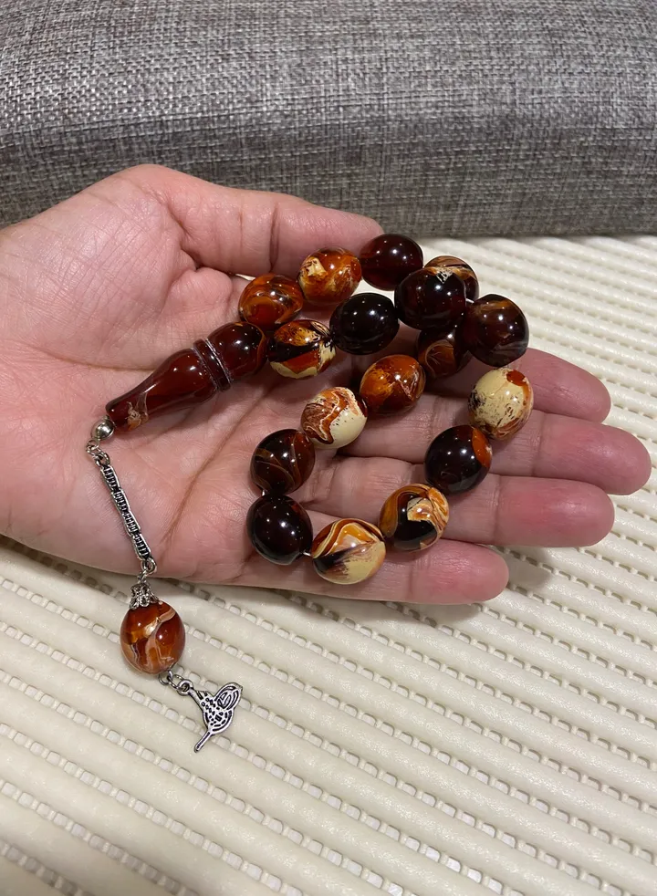 Faturan Prayer Beads For Men 17 Beads Size 13.5mm*15.5mm