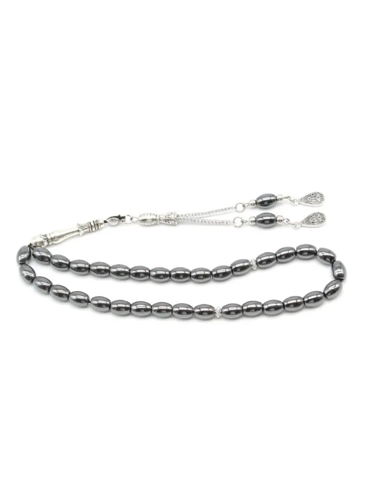 33 Pieces 8mm Black Gallstone Beads Tasbih