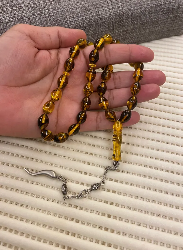 Faturan Prayer Beads For Men 33 Beads Size 8.8mm x 12.8mm