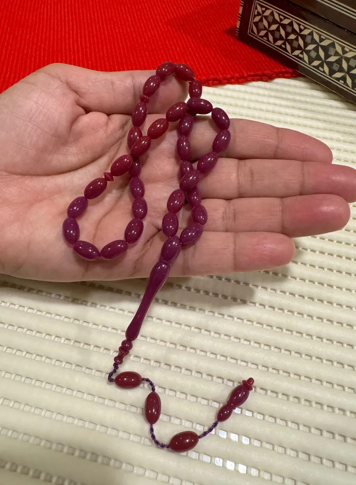 Smal Faturan Bakelite Prayer Beads For Men 33 Beads Size 6mm x 11mm