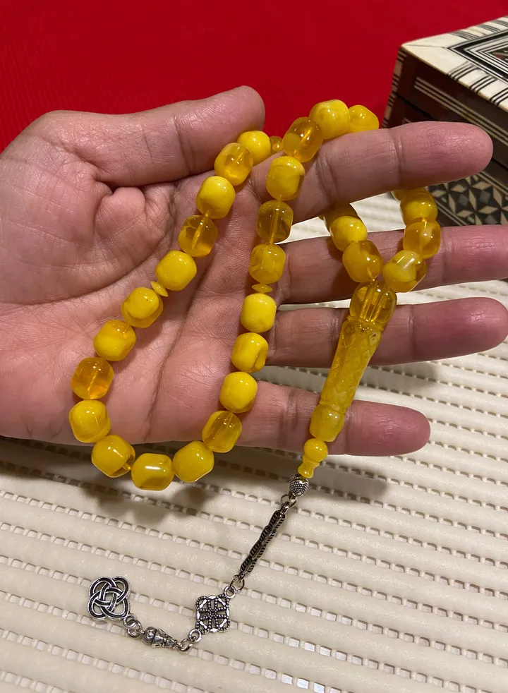 Faturan Bakelite Prayer Beads For Men 33 Beads Size 10mm x 11.5mm