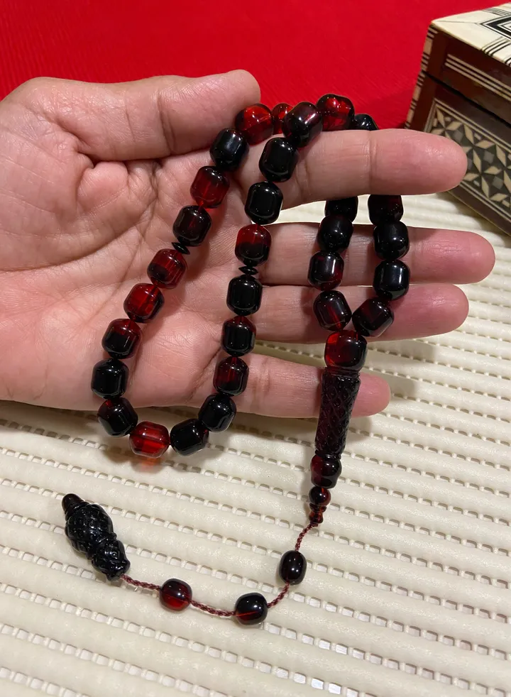Faturan Bakelite Prayer Beads For Men 33 Beads Size 10mm x 11.5mm