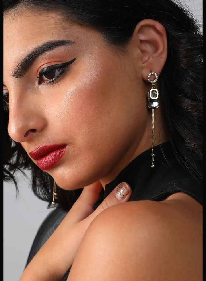 Gold Plated Pearls Party Stud For Women
