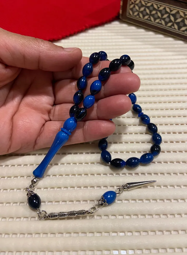 Small Faturan Bakelite Prayer Beads For Men 33 Beads Size 8mm x 10.5mm