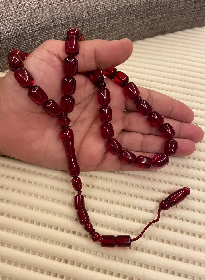 Faturan Bakelite Prayer Beads For Men 33 Beads Size 10mm x 13mm
