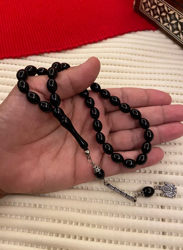 Faturan Bakelite Prayer Beads For Men 33 Beads Size 8mm x 10.5mm