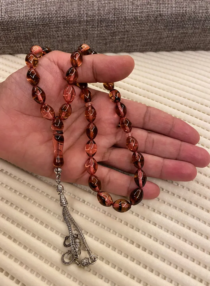 Faturan Prayer Beads For Men 33 Beads Size 8.8mm x 12.8mm