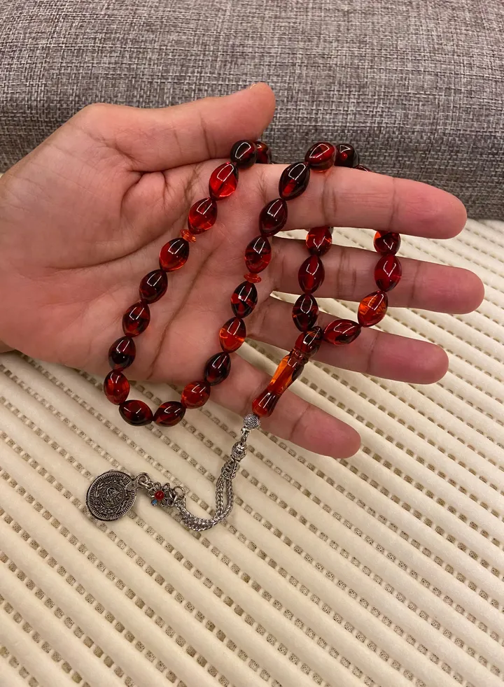 Faturan Prayer Beads For Men 33 Beads Size 8.8mm x 12.8mm