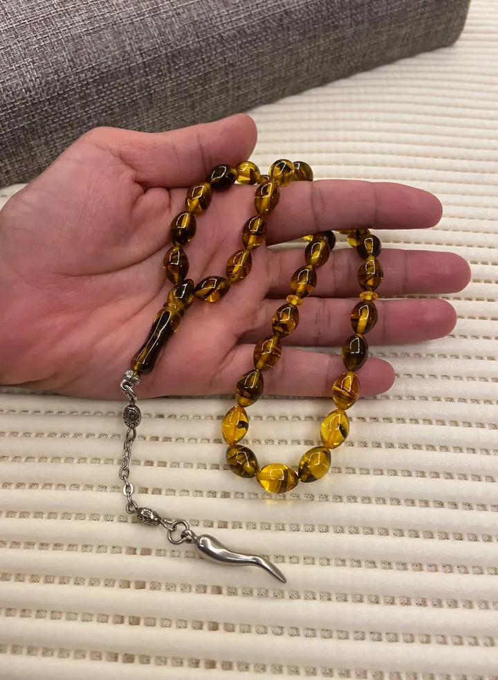 Faturan Prayer Beads For Men 33 Beads Size 8.8mm x 12.8mm