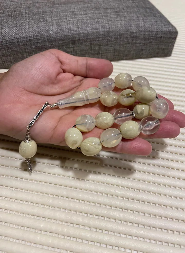 Faturan Prayer Beads For Men 17 Beads Size 13.5mm*15.5mm