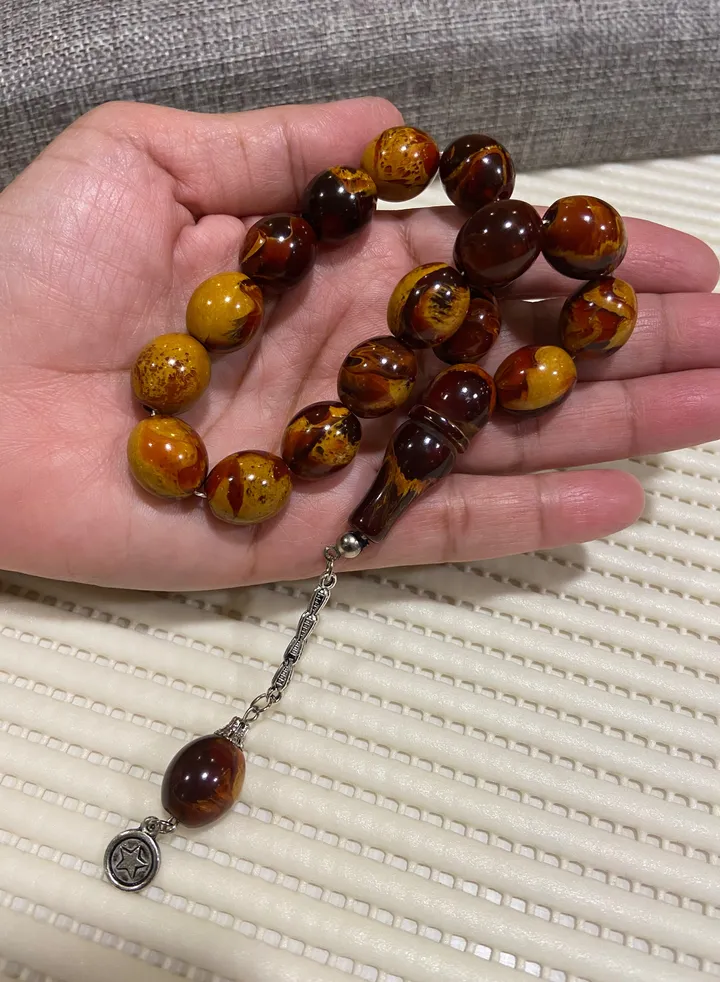 Faturan Prayer Beads For Men 17 Beads Size 13.5mm*15.5mm