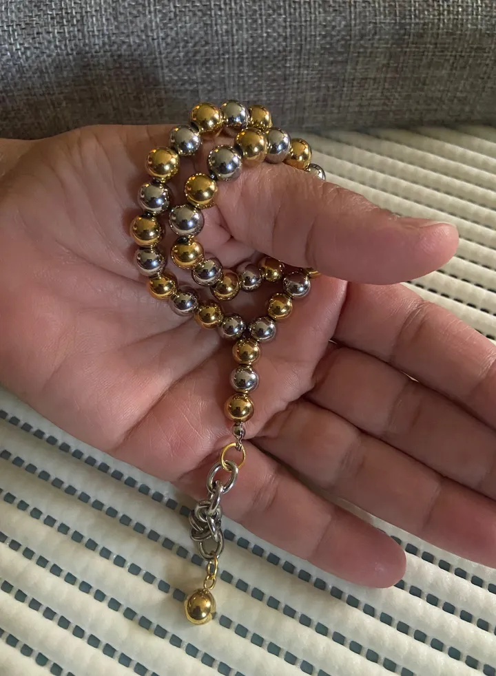 High Quality Stainless Steel Prayer Beads For Men 35 Beads Size 8mm