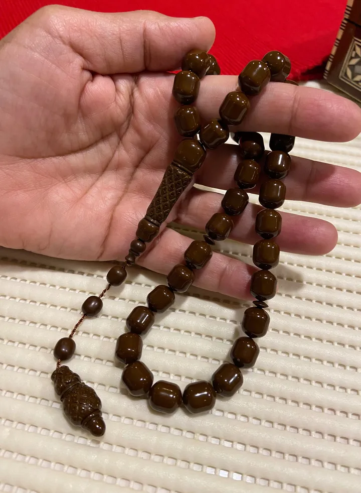 Faturan Bakelite Prayer Beads For Men 33 Beads Size 10mm x 11.5mm