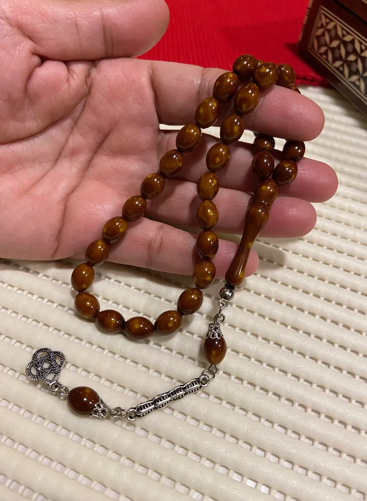 Faturan Bakelite Prayer Beads For Men 33 Beads Size 8mm x 10.5mm