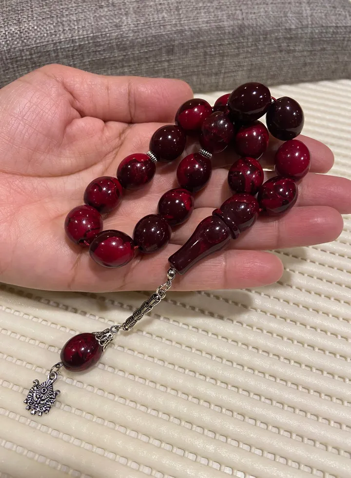 Faturan Prayer Beads For Men 17 Beads Size 13.5mm*15.5mm