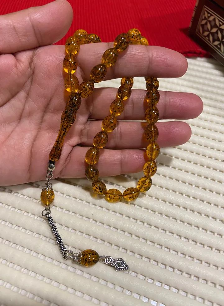Faturan Bakelite Prayer Beads For Men 33 Beads Size 8mm x 10.5mm