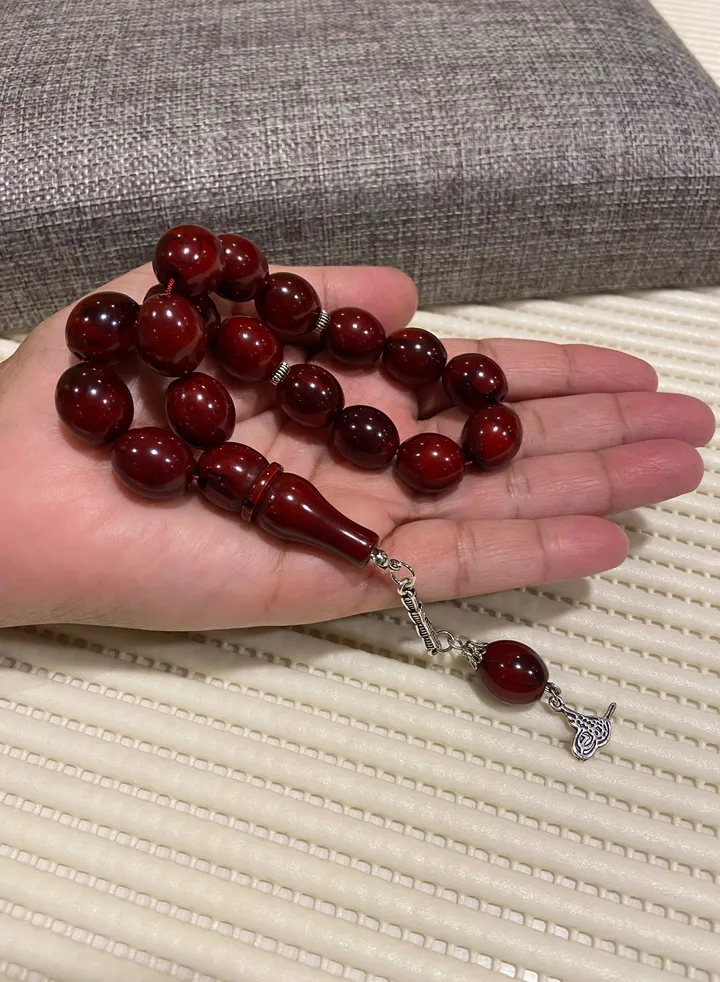Faturan Prayer Beads For Men 17 Beads Size 13.5mm*15.5mm